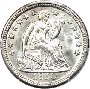 image for: 1850 H10c PCGS MS65