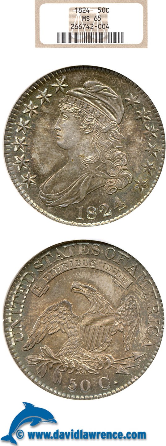 1824 Capped Bust Half Dollar Coin Pricing Guide | The Greysheet