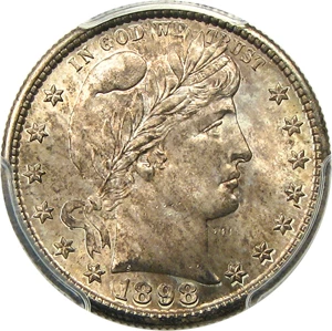 image for: 1898-S 25c PCGS MS65+ (ex: Eliasberg)