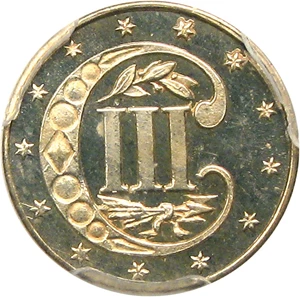 image for: 1859 3cS PCGS Proof 64 CAM