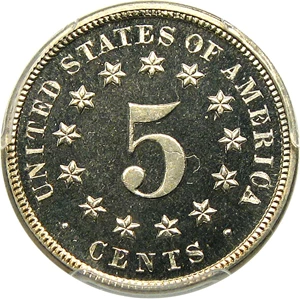image for: 1873 5c PCGS/CAC Proof 66+ CAM (Closed 3)