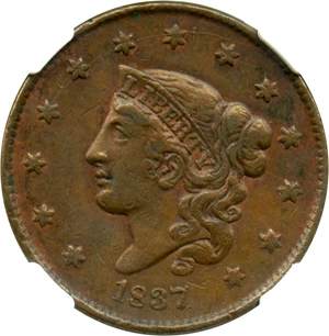 image for: 1837 1c NGC XF45 BN - No Reserve!
