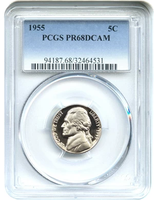 image for: 1955 5c PCGS Proof 68 DCAM - Vault Value!