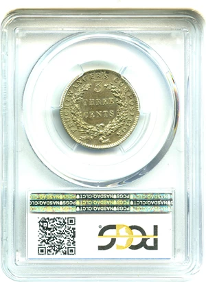 image for: 1864 Feuchtwanger 3c PCGS/CAC MS63 (Eagle)