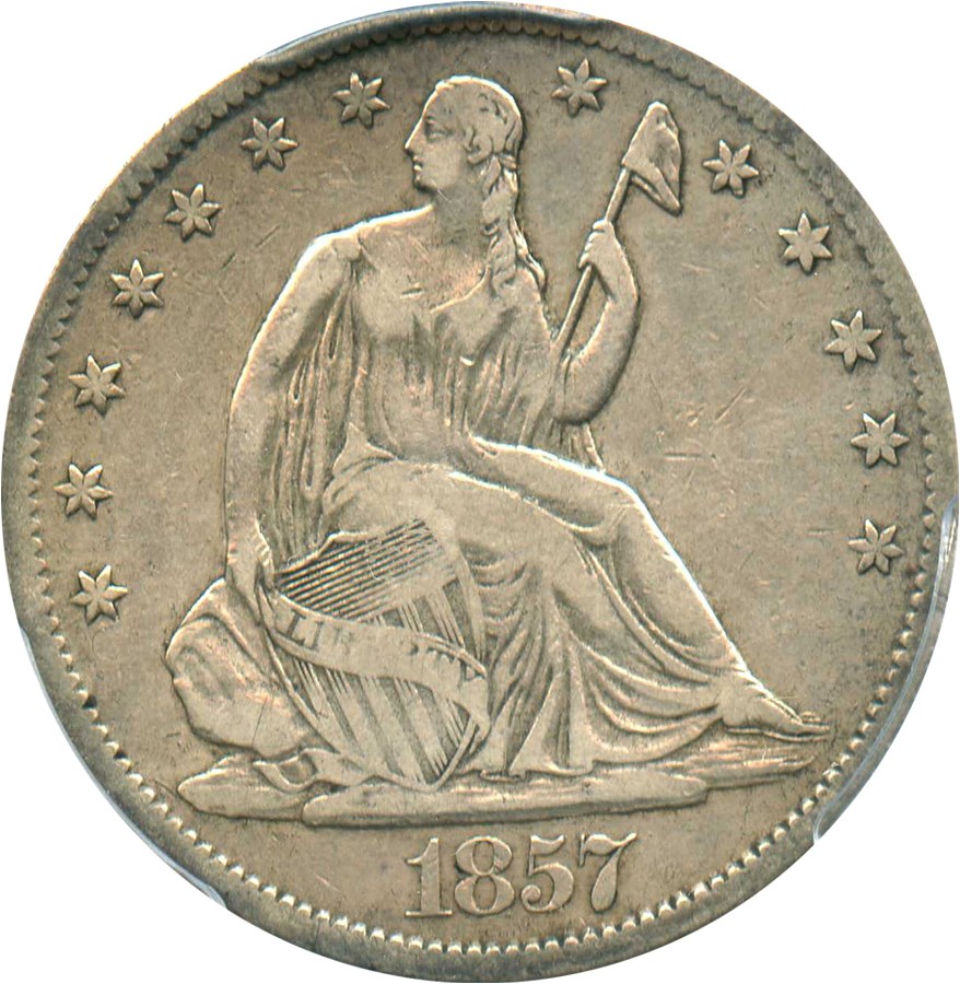 image for: 1857-O 50c PCGS VF25