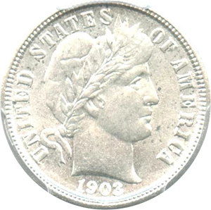 image for: 1903 10c PCGS MS63