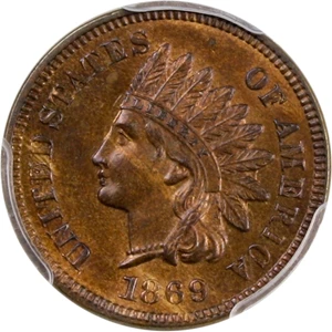 image for: 1869 1c PCGS MS64 RB
