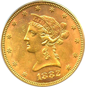 image for: 1882-S $10 PCGS MS61 - No Reserve!