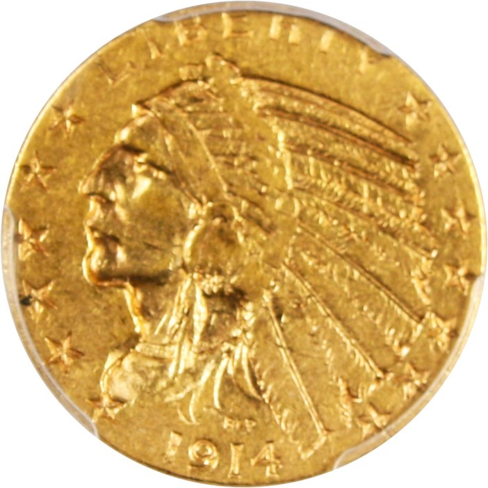 image for: 1914-S $5 PCGS XF45