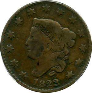 image for: 1823/2 1c PCGS VG-8