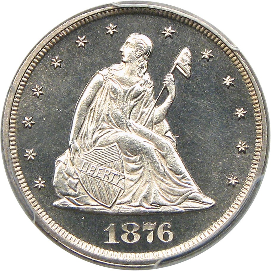 image for: 1876 20c PCGS/CAC Proof 64 CAM