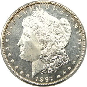 image for: 1897 $1 PCGS MS66 PL - No Reserve!