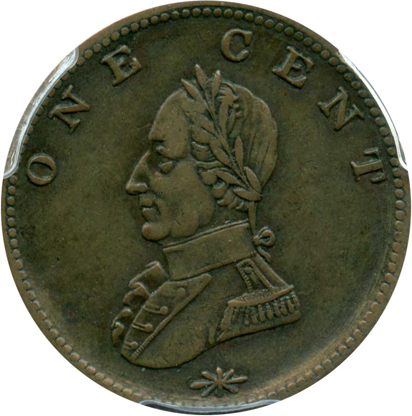 image for: Doubled Head Washington Cent PCGS XF40