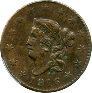 image for: 1816 1c PCGS AU53