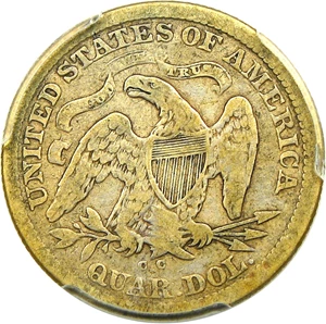 image for: 1870-CC 25c PCGS VG-10