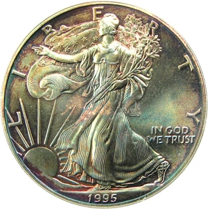 image for: 1995 Silver Eagle $1 PCGS MS68 - No Reserve!