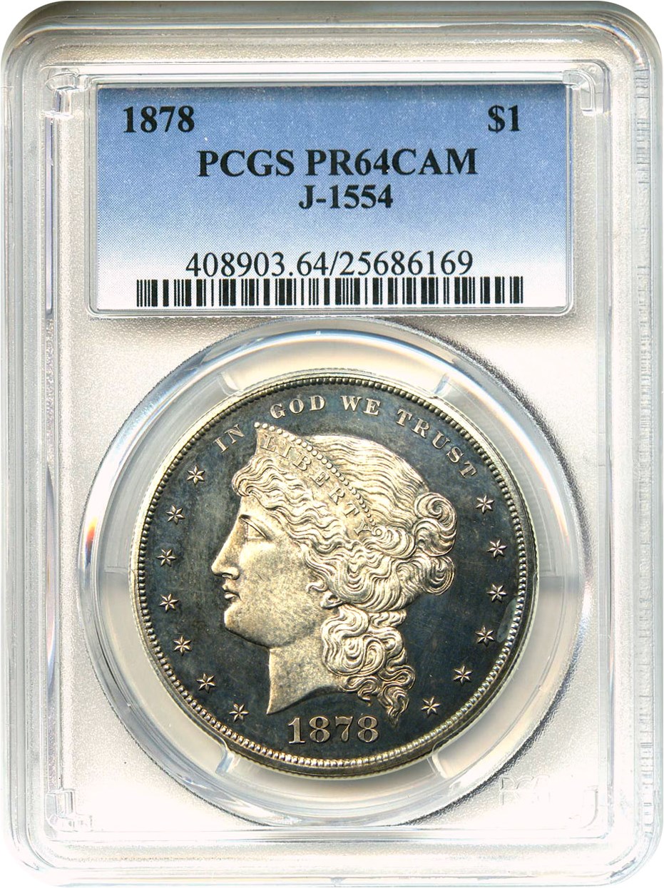 image for: 1878 Pattern $1 PCGS Proof 64 CAM (J-1554)