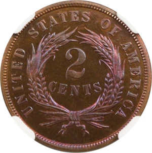 image for: 1868 2c NGC Proof 67 RB