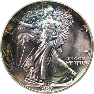 image for: 1987 Silver Eagle $1 PCGS MS67 - No Reserve!