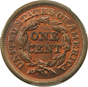 image for: 1851 1c PCGS/CAC MS66 RB