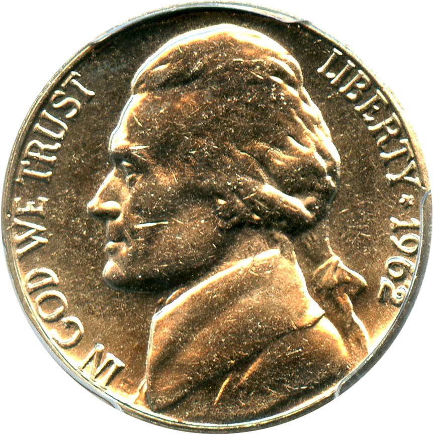 image for: 1962-D 5c PCGS MS63 - No Reserve!