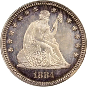 image for: 1884 25c PCGS Proof 63 (OGH)