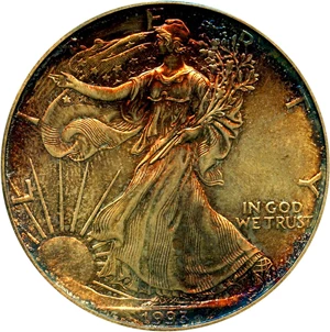 image for: 1993 Silver Eagle $1 PCGS MS68 - No Reserve!