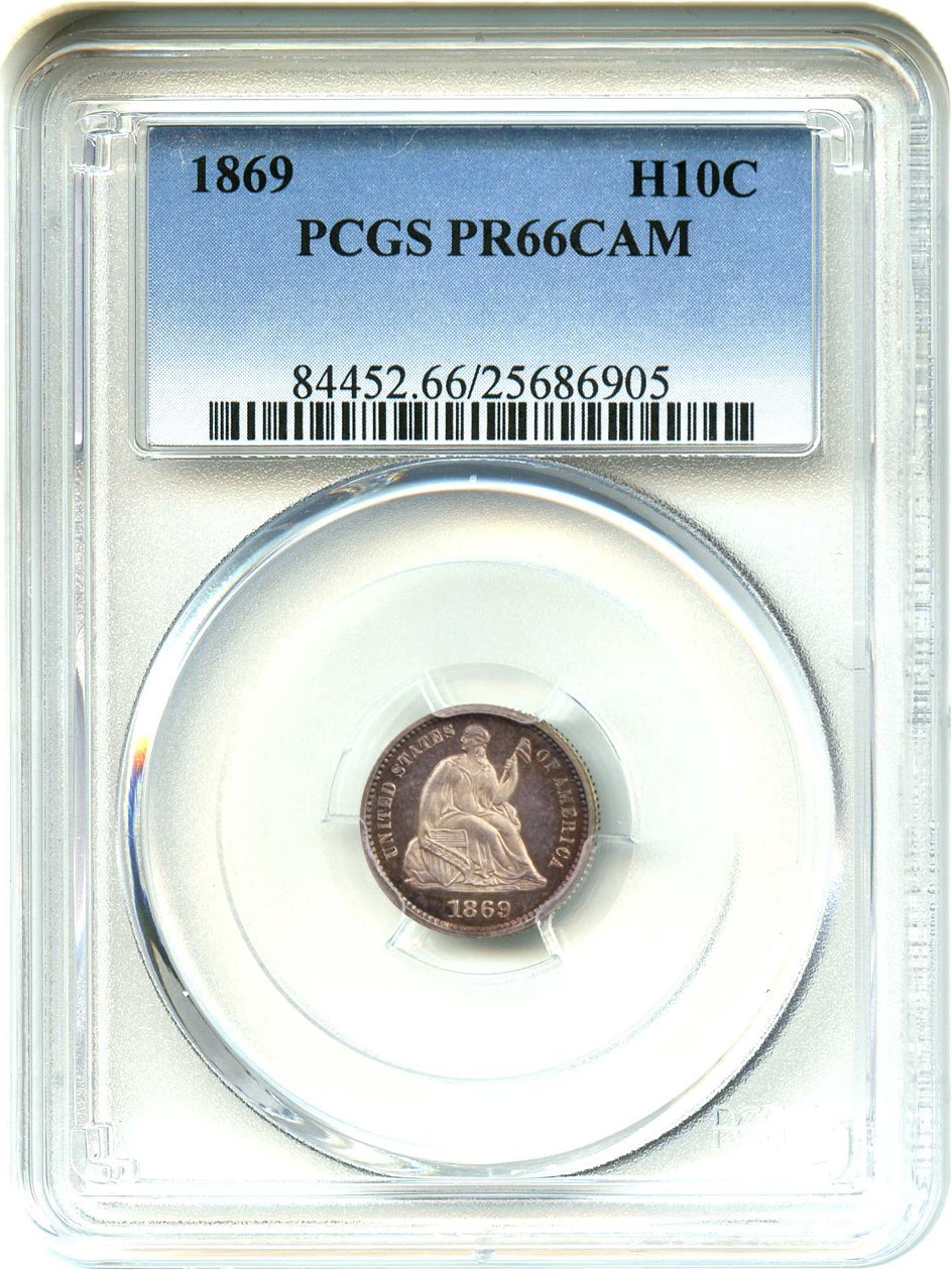 image for: 1869 H10C PCGS Proof 66 CAM