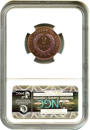 image for: 1868 2c NGC Proof 67 RB