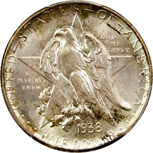 image for: 1938-D Texas 50c PCGS/CAC MS67+