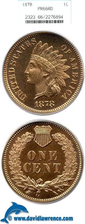 image for: 1878 1c PCGS Proof 66 RD