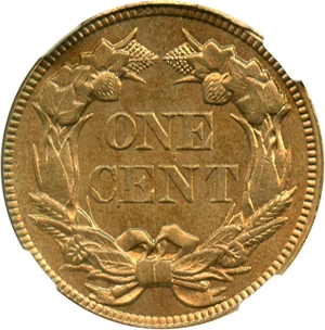 image for: 1858 Flying Eagle 1c NGC Genuine UNC Details (Improperly Cleaned, Small Letters)