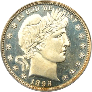 image for: 1893 50c PCGS/CAC Proof 66 CAM