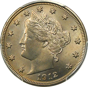 image for: 1912-S 5c PCGS MS66 - No Reserve!