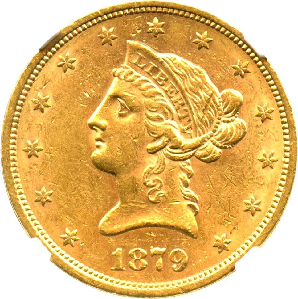 image for: 1879-S $10 NGC AU58