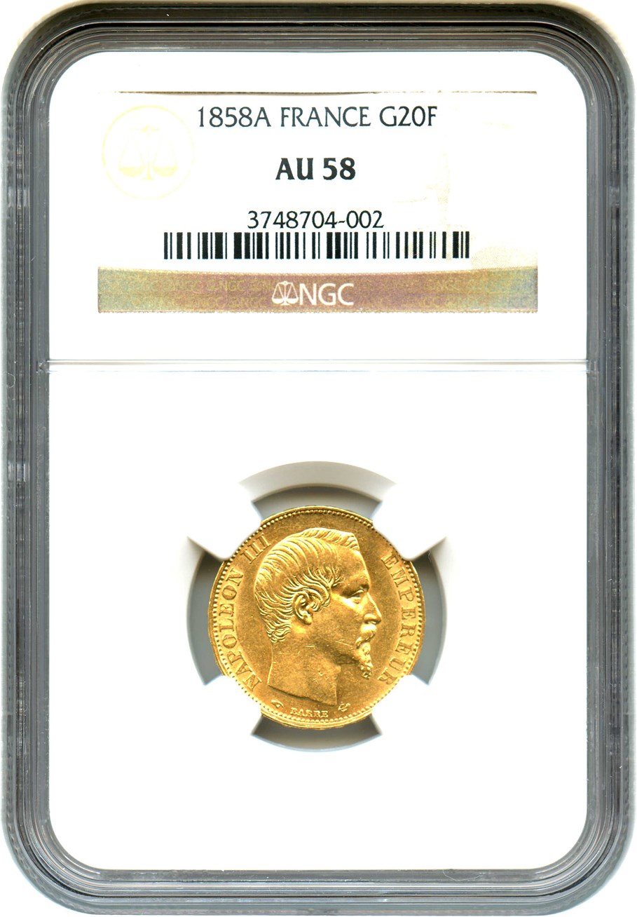1858-A     20 Fr MS ( KM-781.1) thumbnail 3