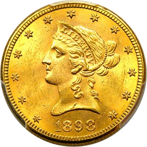 image for: 1898-S $10 PCGS MS63 - DLRC Discount!