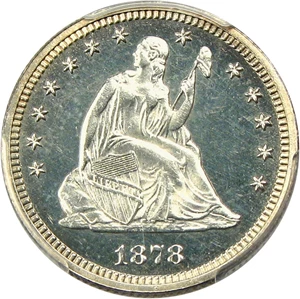 image for: 1878 25c PCGS/CAC Proof 64