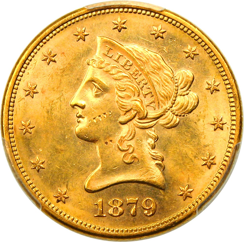 image for: 1879-S $10 PCGS Secure MS62 (ex: Simpson/Hall)