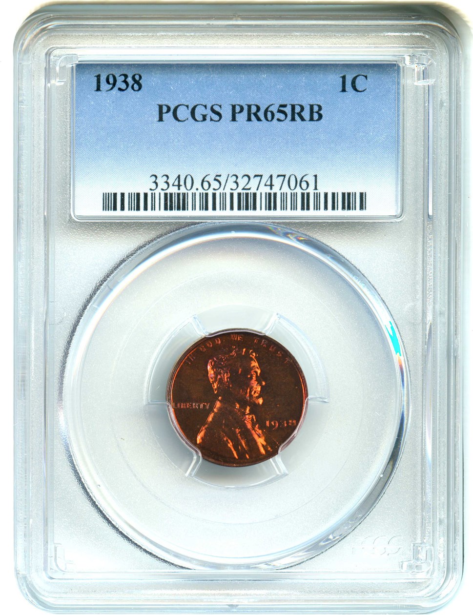 image for: 1938 1c PCGS Proof 65 RB