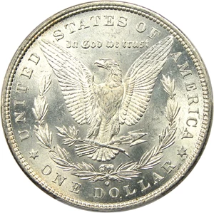 image for: 1880-O $1 PCGS MS64 (VAM-4, 80/79, Crossbar)