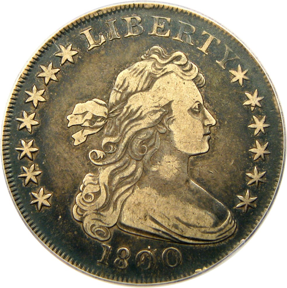image for: 1800 $1 PCGS/CAC VF20 (Dotted Date)