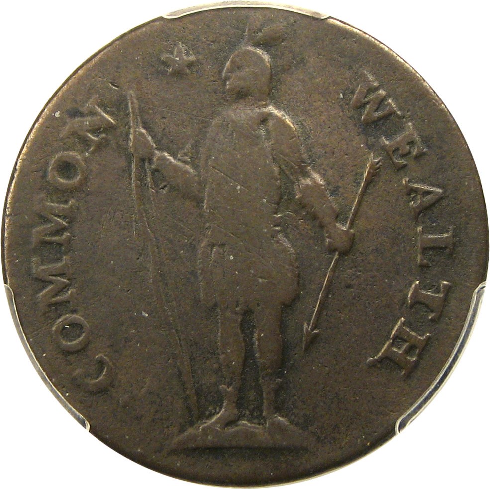 image for: 1787 Massachusetts Cent PCGS VG-10 BN (Left Arrows)