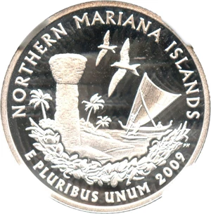 image for: 2009-S Northern Mariana Islands 25c NGC Proof 70 UCAM (Silver) - No Reserve!