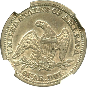 image for: 1846 25c NGC/CAC XF45