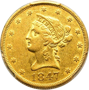 image for: 1847-O $10 PCGS XF40