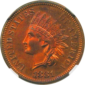 image for: 1881 1c NGC Proof 64 RB