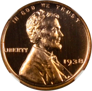 image for: 1938 1c NGC Proof 66 RD CAM