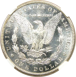 image for: 1889 $1 NGC MS65 DMPL