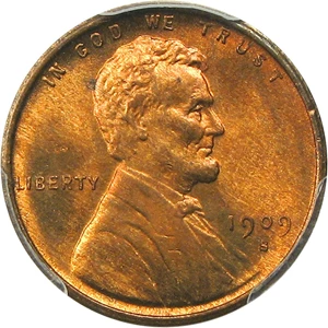 image for: 1909-S VDB 1c PCGS MS66 RB